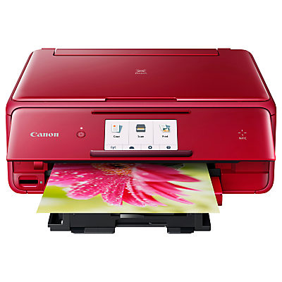 Canon PIXMA TS8052 All-in-One Wireless Wi-Fi Printer with Touch Screen, Red Canon PIXMA TS8052 All-in-One Wireless Wi-Fi Printer with Touch Screen, Red